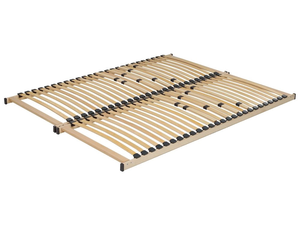Base letto EU matrimoniale Size 160 x 200 cm Telaio in legno con doghe a molle solide