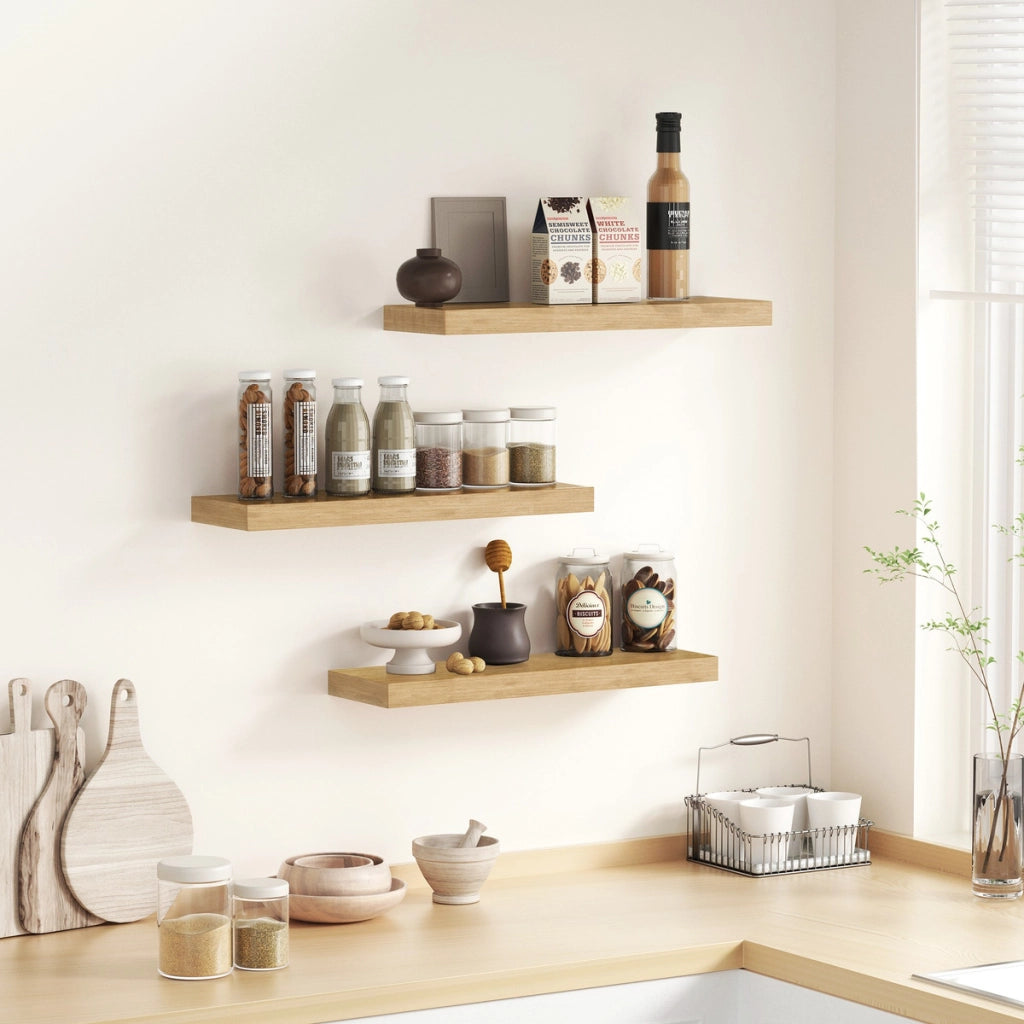 Mensola da parete Artisan 60cm in Rovere e Metallo