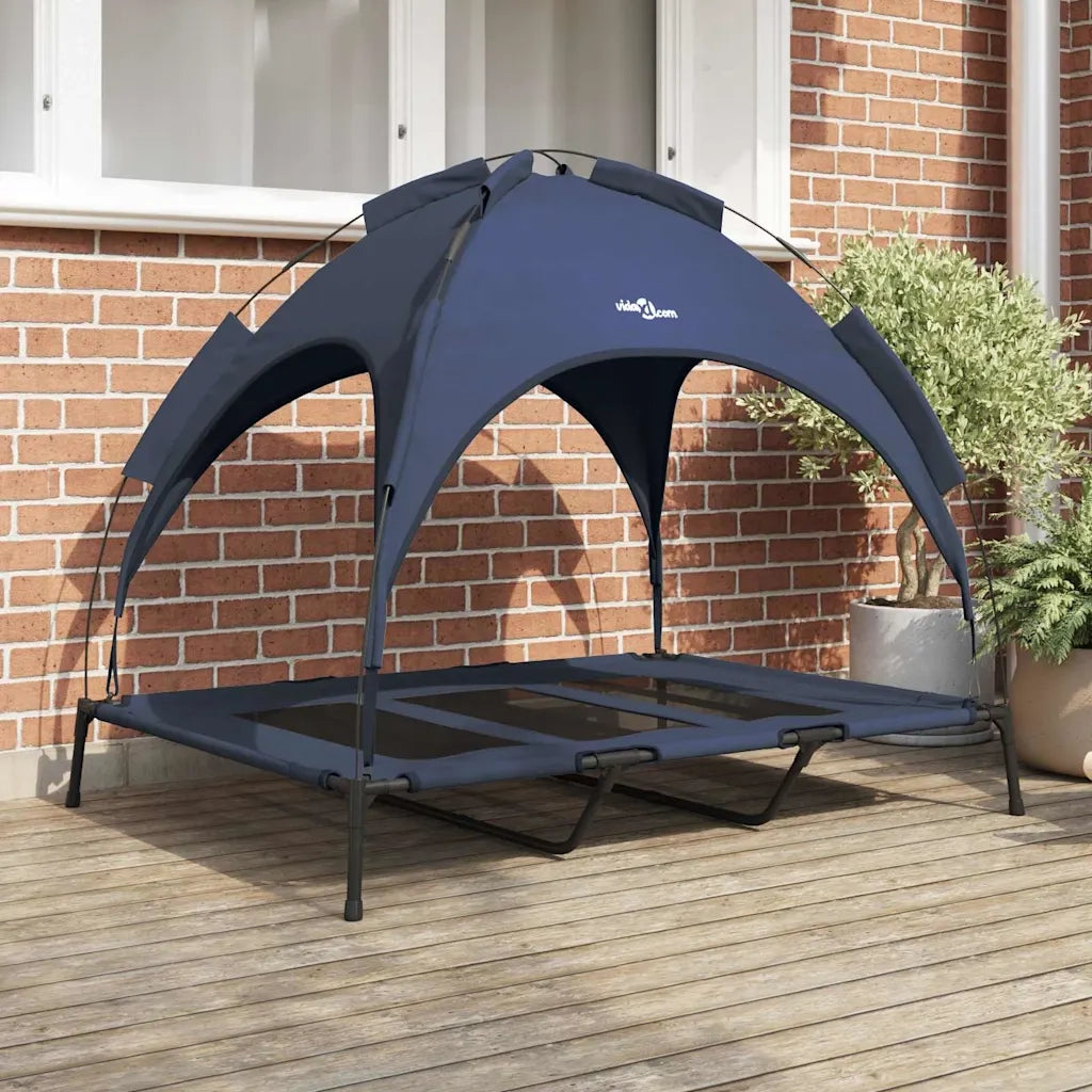 Letto per Cani Blu navy 122 x 93 x 106,5 cm Acciaio 42008180