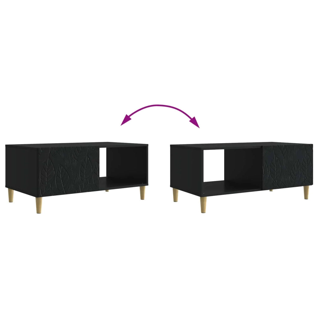 Tavolino da salotto Nero 90 x 50 x 40 cm Legno ingegnerizzato 895186