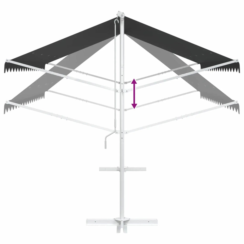 Tenda autoportante Antracite 4 × 3 m Poliestere 42033620