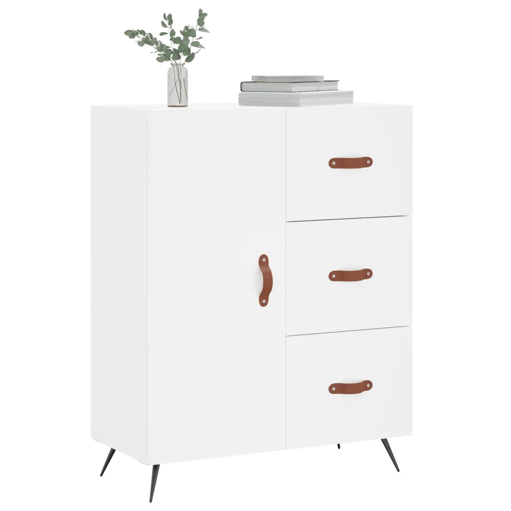 Credenza | Madia | Buffet da pranzo | Armadio da pranzo Bianca 69,5x34x90 cm in Legno Multistrato