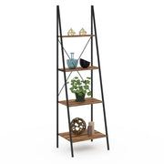 IDMarket - Scaffale a scala 4 livelli in legno invecchiato 170 cm design industriale HAWKINS