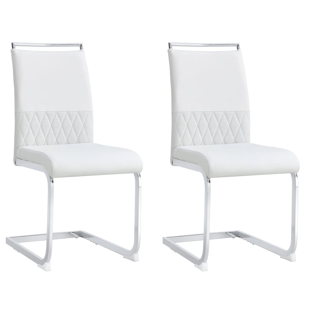 Sedia moderna ergonomica bianca con schienale in PU e lino