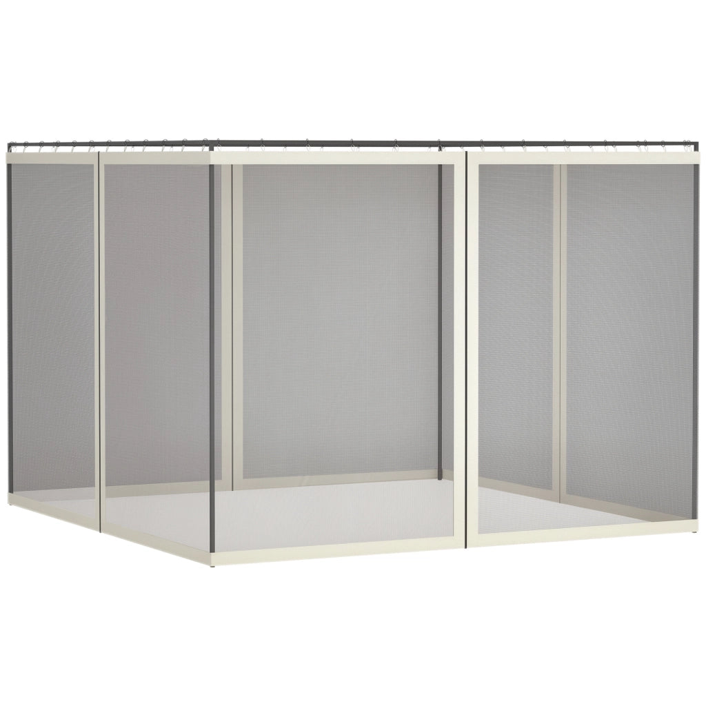 Moustiquaire per Gazebo Giardino ¨C zephmum ¨C 3x4 m Grigio