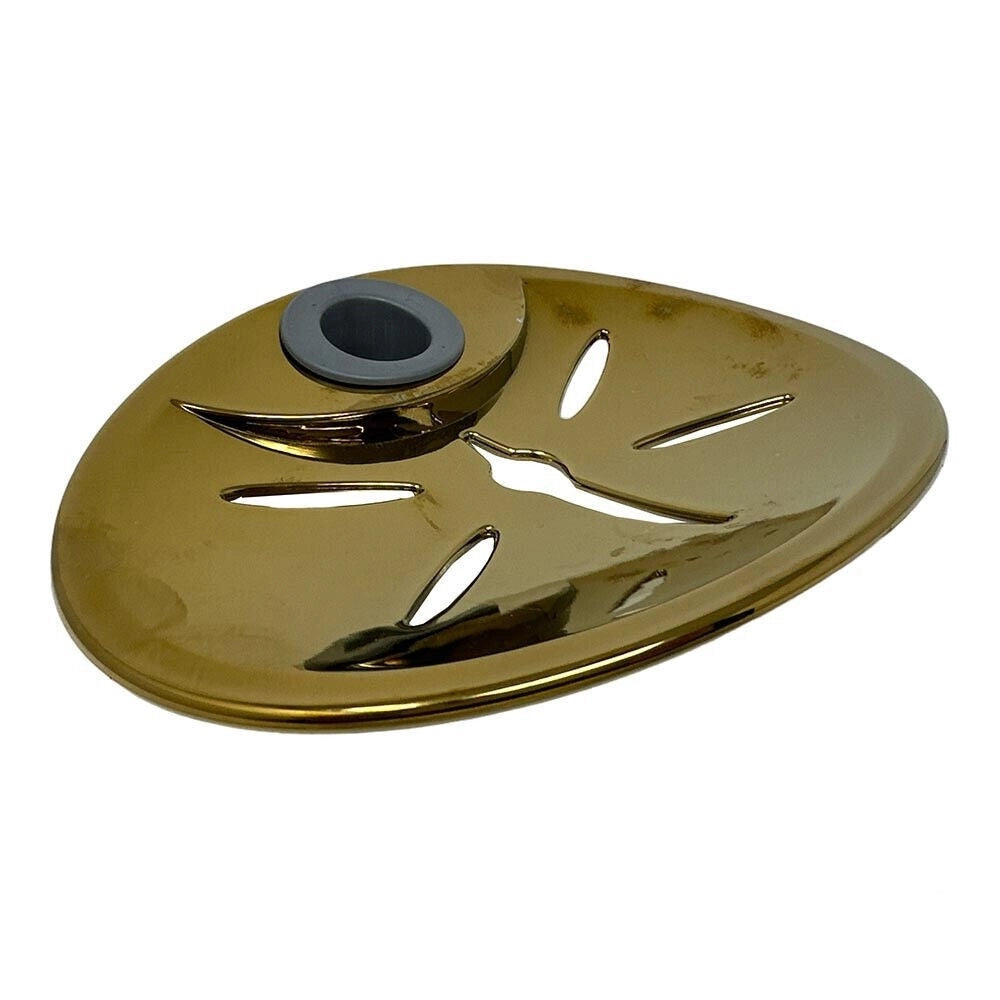 Trade Shop - Saliscendi Bagno Colonna Doccia Miscelatore Oro Soffione Rotondo Doccetta 87306 -