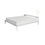 Topper Memory Con Fodera Matrimoniale 160x190 cm in Poliestere e Canapa Bianco