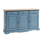 Madia credenza in legno laccato pennellato carta da zucchero  l.156 p.42 h.85 - Mobili 2G
