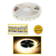 Trade Shop - Striscia Led Smd 2835 Strip 5 Mt Bobina Luce Naturale Calda Fredda 2835 12v - -bianco Caldo      -