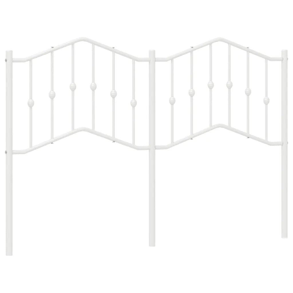 Testiera in Metallo Bianco 140 cm