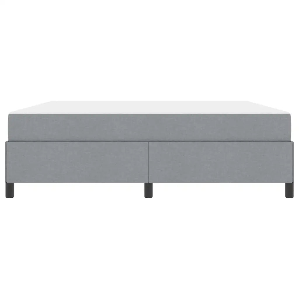 vidaXL Letto a molle Grigio chiaro e nero 180 x 200 cm