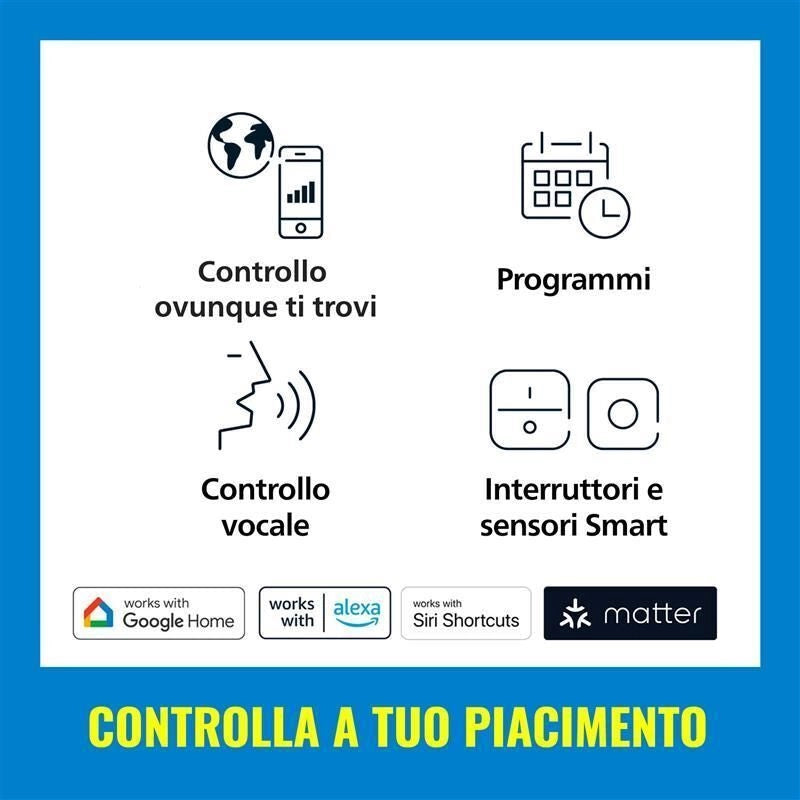 WiZ 929002532101 Striscia LED Intelligente Estensione 1 m Wi-Fi Bluetooth 11 W 880 lm 2700-6500 K colore Bianco