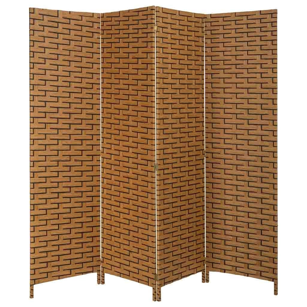 Paravento in carta intrecciata 4 pannelli 50(x4)x3x180h cm