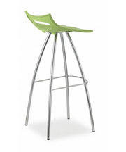 SGABELLO DIABLITO set da 4 H 65 in TECNOPOLIMERO e ACCIAIO CROMATO MADE IN ITALY SCAB DESIGN - Verde pistacchio 51