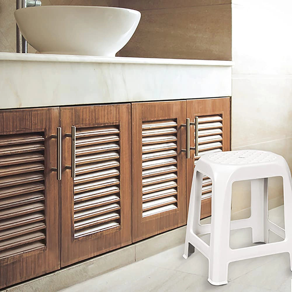 Sgabello da Bagno Stefanplast Elfo Bianco