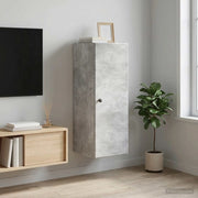 Mobiletto a muro Grigio Cemento 33 x 34,5 x 90 cm 899098