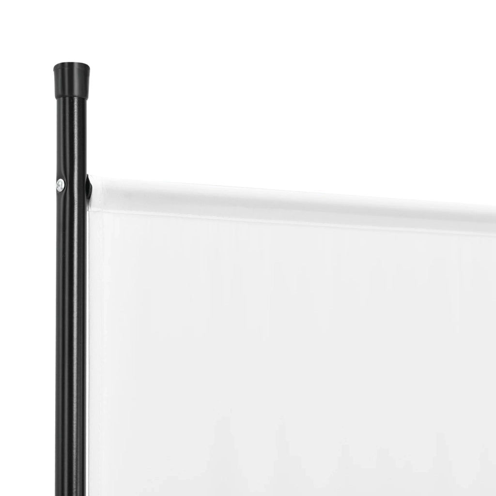 Schermo divisorio per la privacy a 5 pannelli 171 x 250 cm bianco 03_0008063