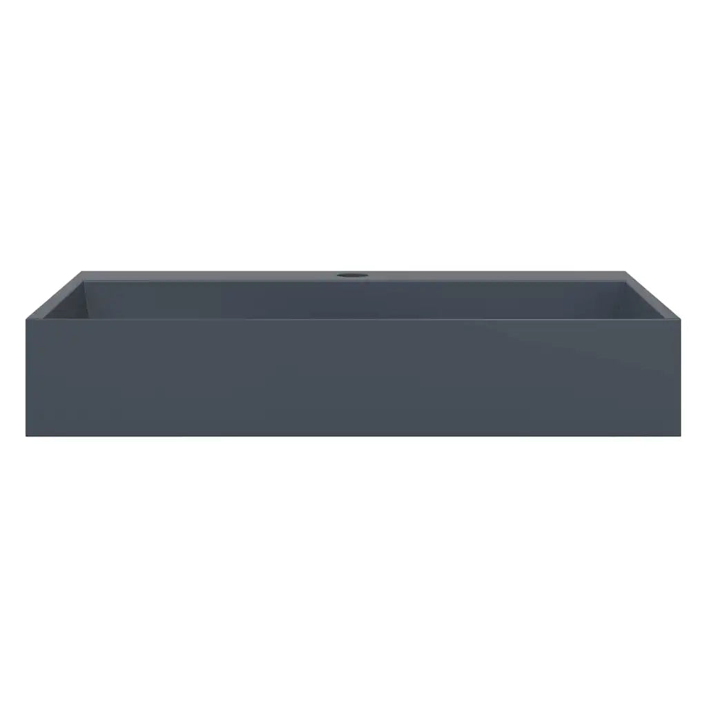 Lavandino 60x38x11 cm Blocco in Marmo/Minerale Antracite 155985