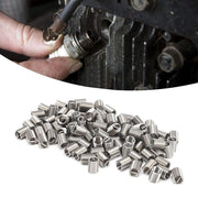 Accessori di avvito a viti M5 100 pezzi - Inserti di avvito a viti metriche per fissaggio di fili di acciaio - M5 x 08 x 25 D.