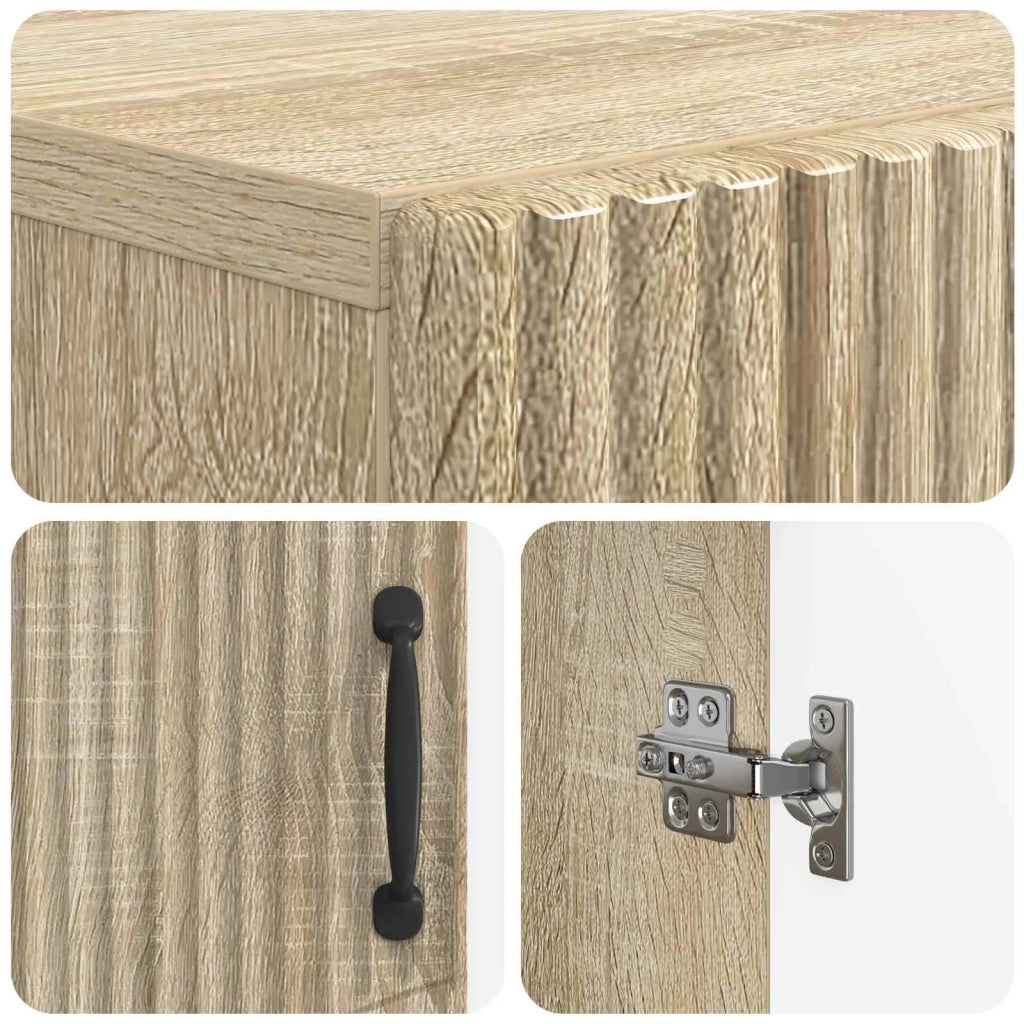 Mobiletto da Bagno HOORN Rovere Sonoma 59,5 x 31 x 77 cm 897277