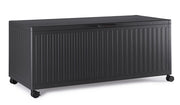 Baule Contenitore da Esterno 182x89,4x70h cm Apertura Facile e Ruote in Alluminio Ocean L Antracite