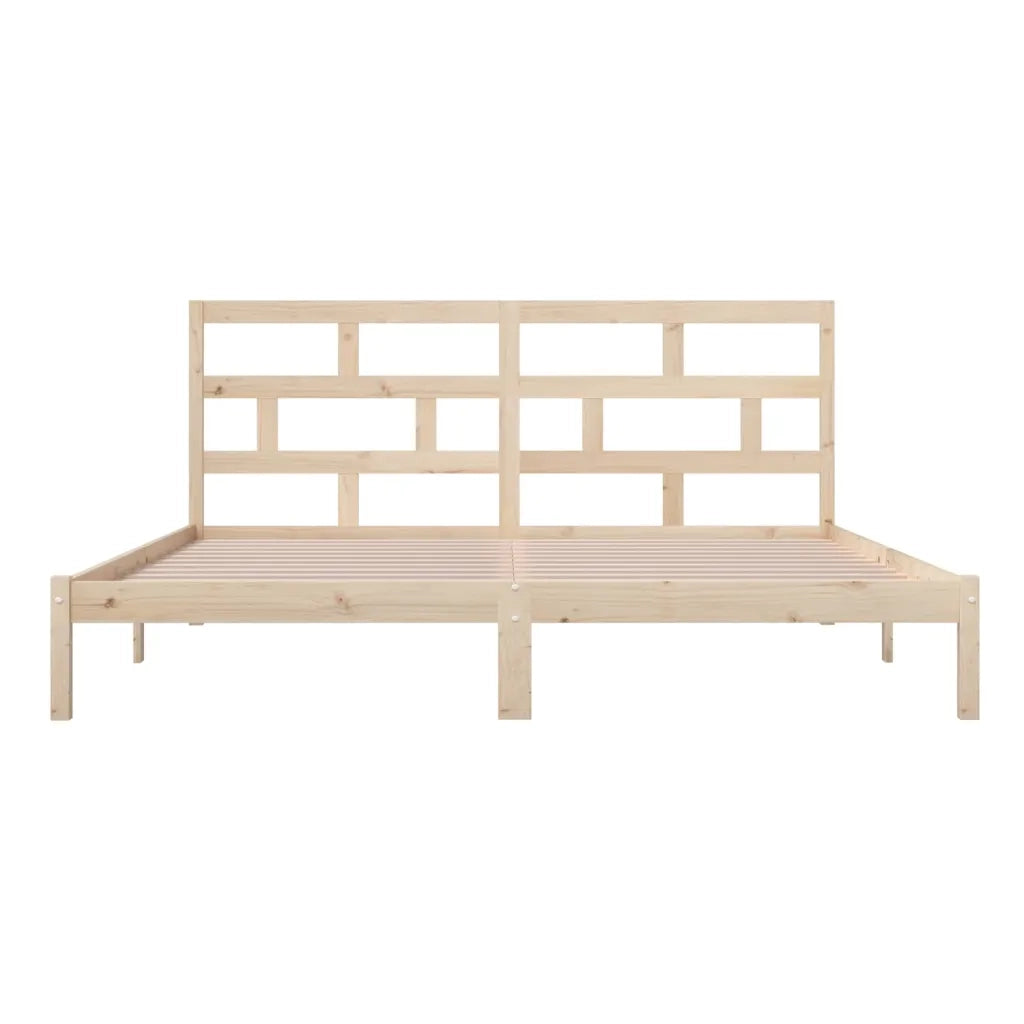 Giroletto-Struttura Letto in Legno Massello di Pino 200x200 cm 568951