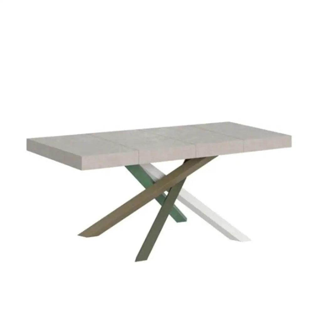 Tavolo allungabile 130/234x90 cm Volantis Premium colore quercia natura gambe multicolore 4/A