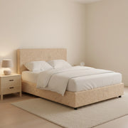 Harlow, Letto Piazza e Mezza Sfoderabile Made in Italy, Beige