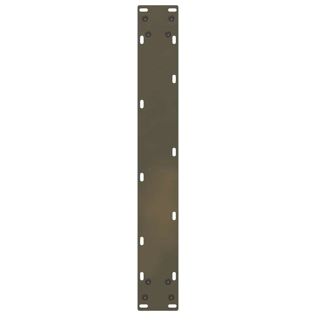 Set di 2 gambe per tavolo da pranzo a forma di U 70 x 72-73 cm design moderno con piedini regolabili acciaio naturale 02_0057427