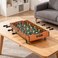 Calcio Balilla in Legno con 22 Giocatori e Accessori Inclusi