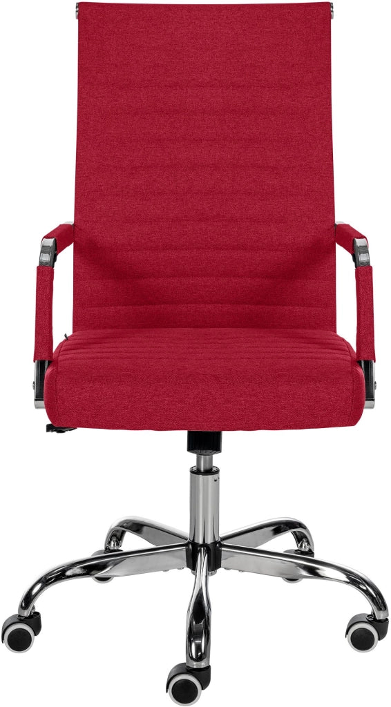 Sedia Da ufficio Amadora rosso,Tessuto