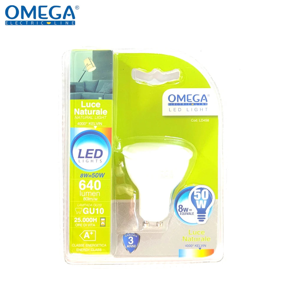FARETTO LED GU10 8W 560LM 4200K 50X55mm
