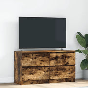 Mobile TV Rovere Fumo 100x35x54 cm in Legno Multistrato 861800
