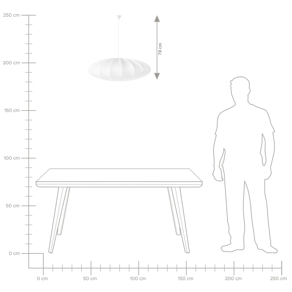 Lampada a sospensione con paralume in nylon bianco Design moderno Luce per il soggiorno
