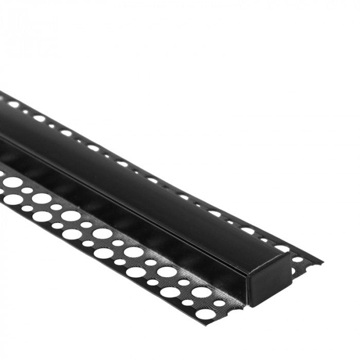 Profilo LED GNS01 superficie nero con diffusore nero 1m