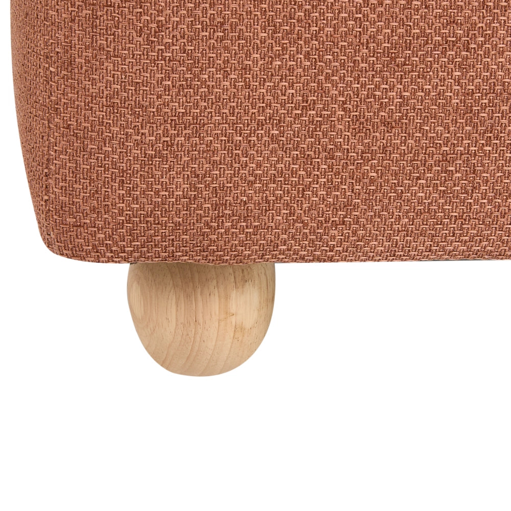 Pouf contenitore Marrone dorato Tessuto Finitura idrorepellente Poggiapiedi imbottito con contenitore Seduta per ingresso