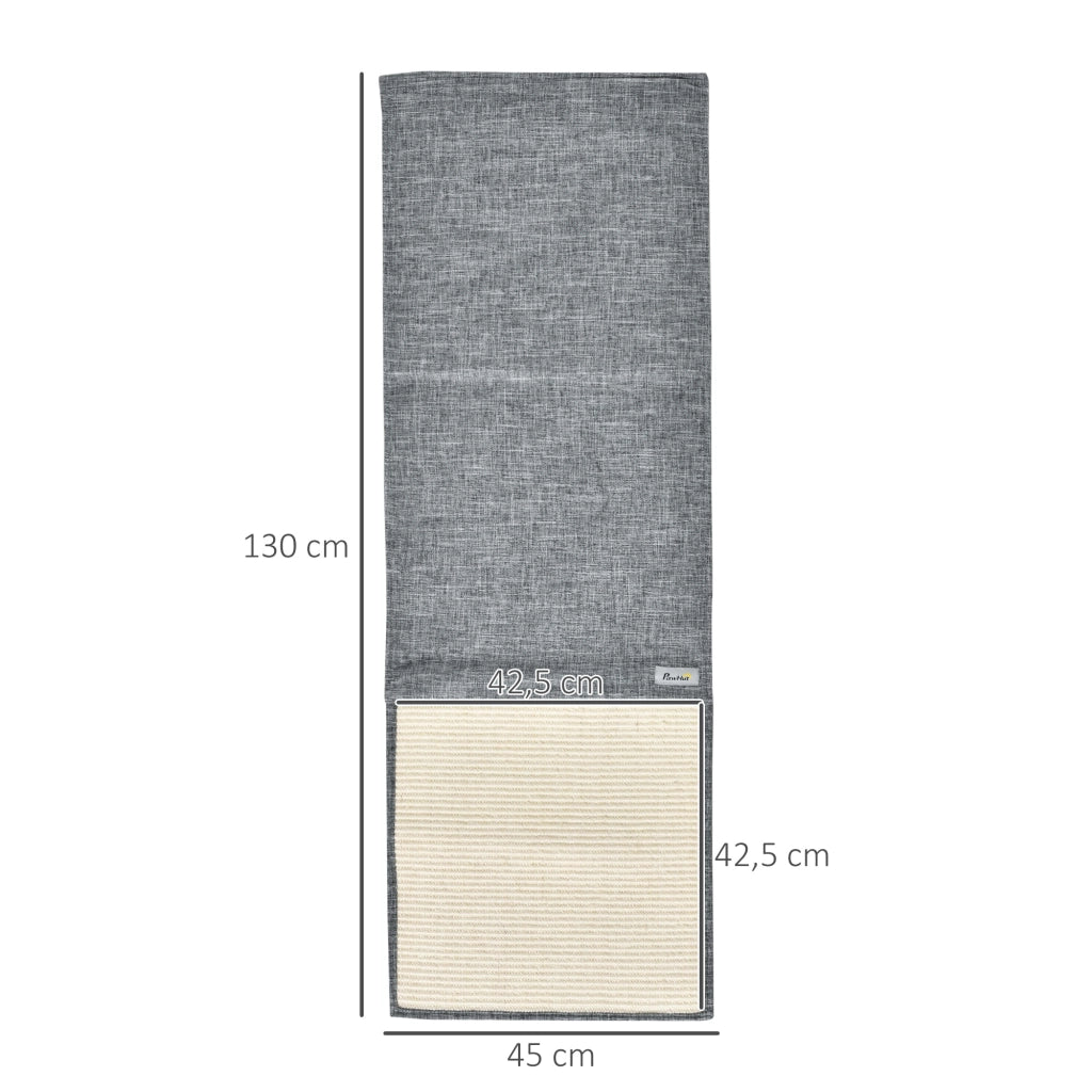 Tappetini per Gatti 2 Pezzi ¨C Minimal ¨C Grigio 130x45 cm