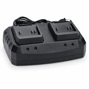 Doppio Caricabatteria Per Batterie a Litio 21V Per Motosega Soffiatore