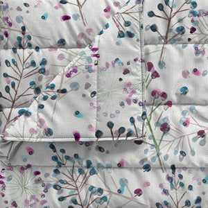 Trapuntino Estivo Singolo in Microfibra 100 gr con Stampa Flor Basic