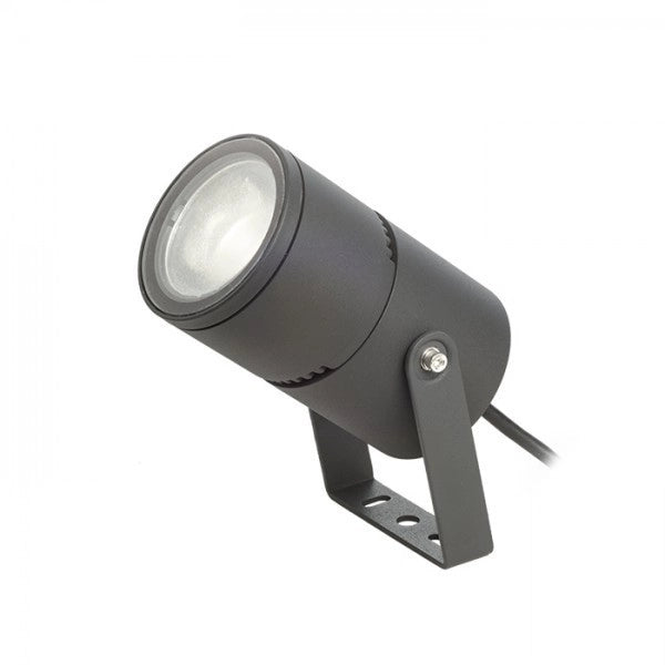 Lampada proiettore FOX esterno grigio antracite  230V LED 9W 120° IP65  3000K
