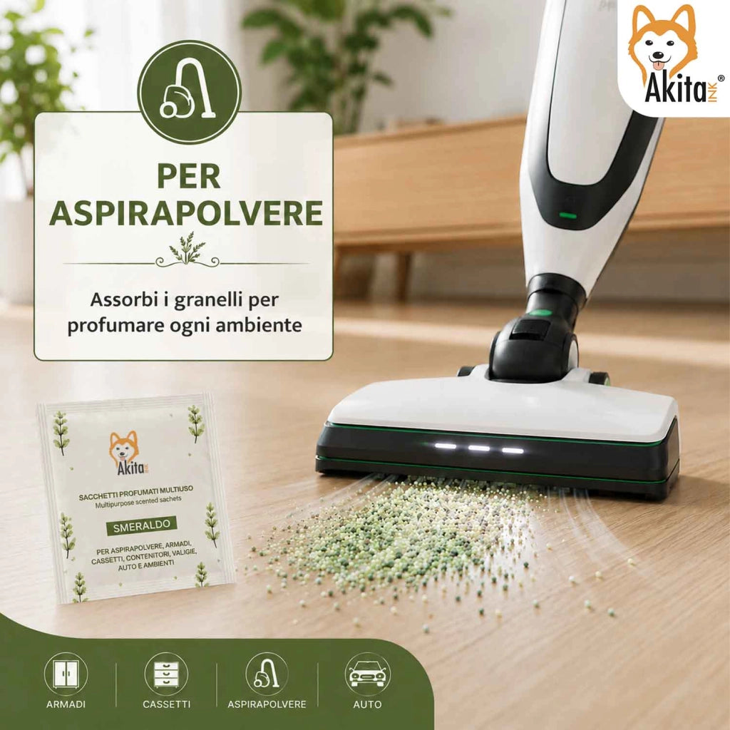 Akitaink 6 Sacchetti Profumati Smeraldo Armadi