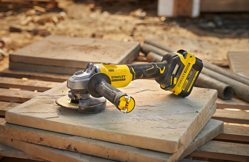Stanley FatMax V20 SFMCG710M1T-QW Smerigliatrice Angolare 18V Brushless 125 mm + 1 batteria da 4Ah e valigetta Pro-Stack