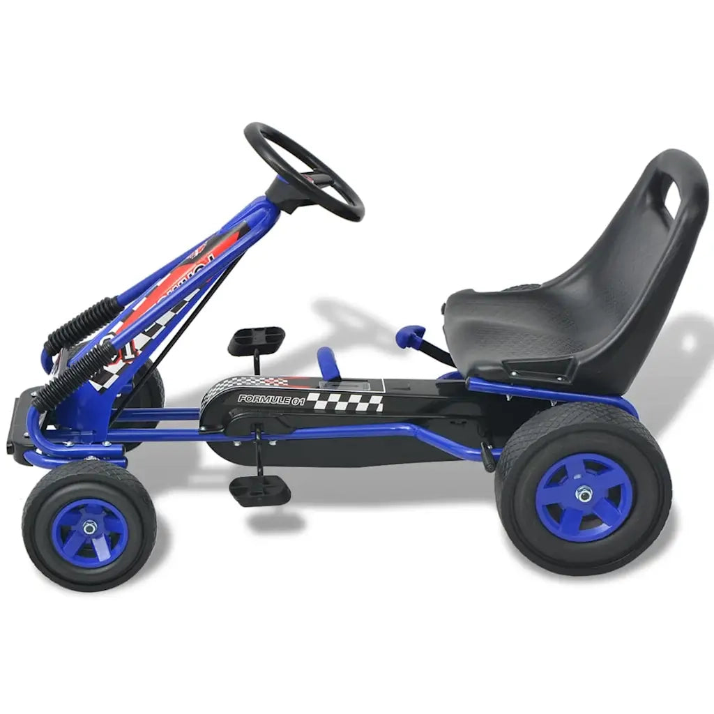 Go Kart a pedali con seduta regolabile Blu CFW1213122