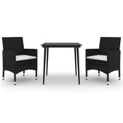 Set da pranzo da giardino 3 pezzi con cuscini resina intrecciata e vetro 02_0014846