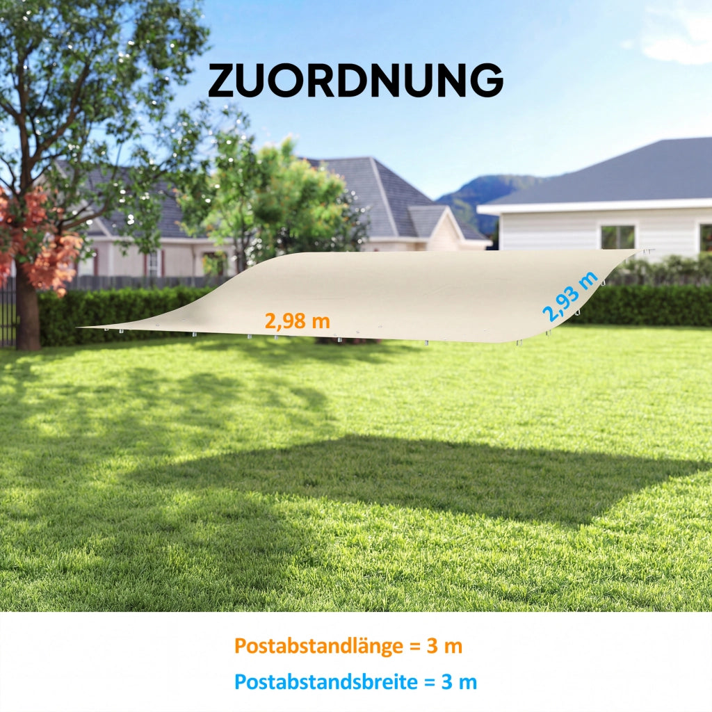 Tenda da sole per pergola ¨C zephmum ¨C crema 298x293 cm
