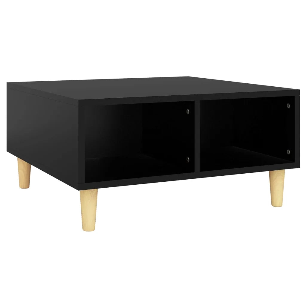 Tavolino da Salotto Nero 60x60x30 cm in Legno Multistrato 805978