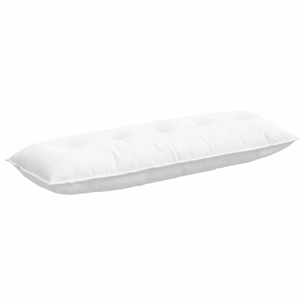 Cuscino per Schiena Bianco 140 x 19 x 50 cm Tessuto