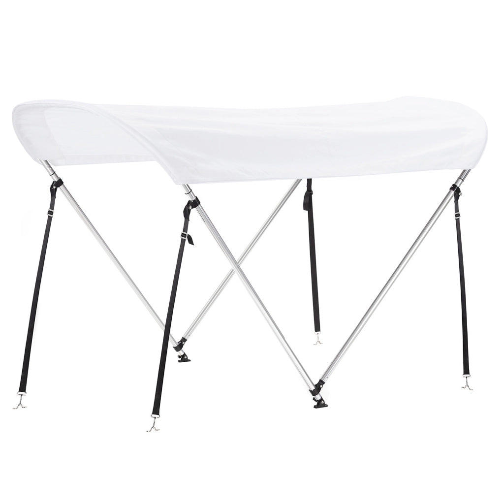 Tendalino Coprisole 130-150Cm Con Struttura Cromo Lucido Per Barche In Vetroresina