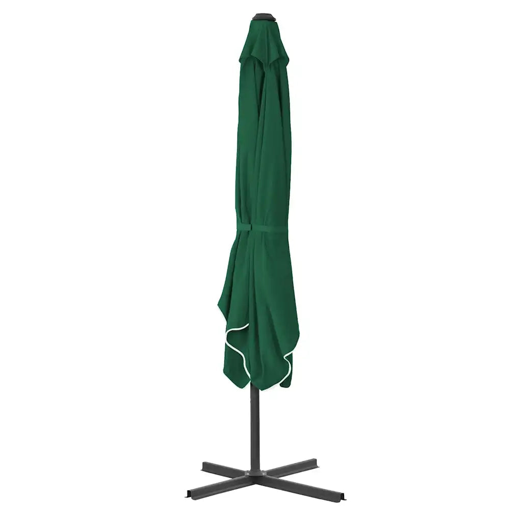 Ombrellone da Esterni-Ombrello da giardino con Palo in Acciaio 250x250 cm Verde
