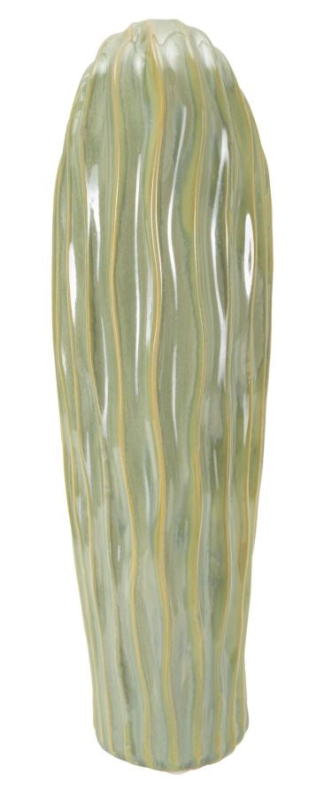Vaso Venice 22x10x39 cm in Ceramica Verde